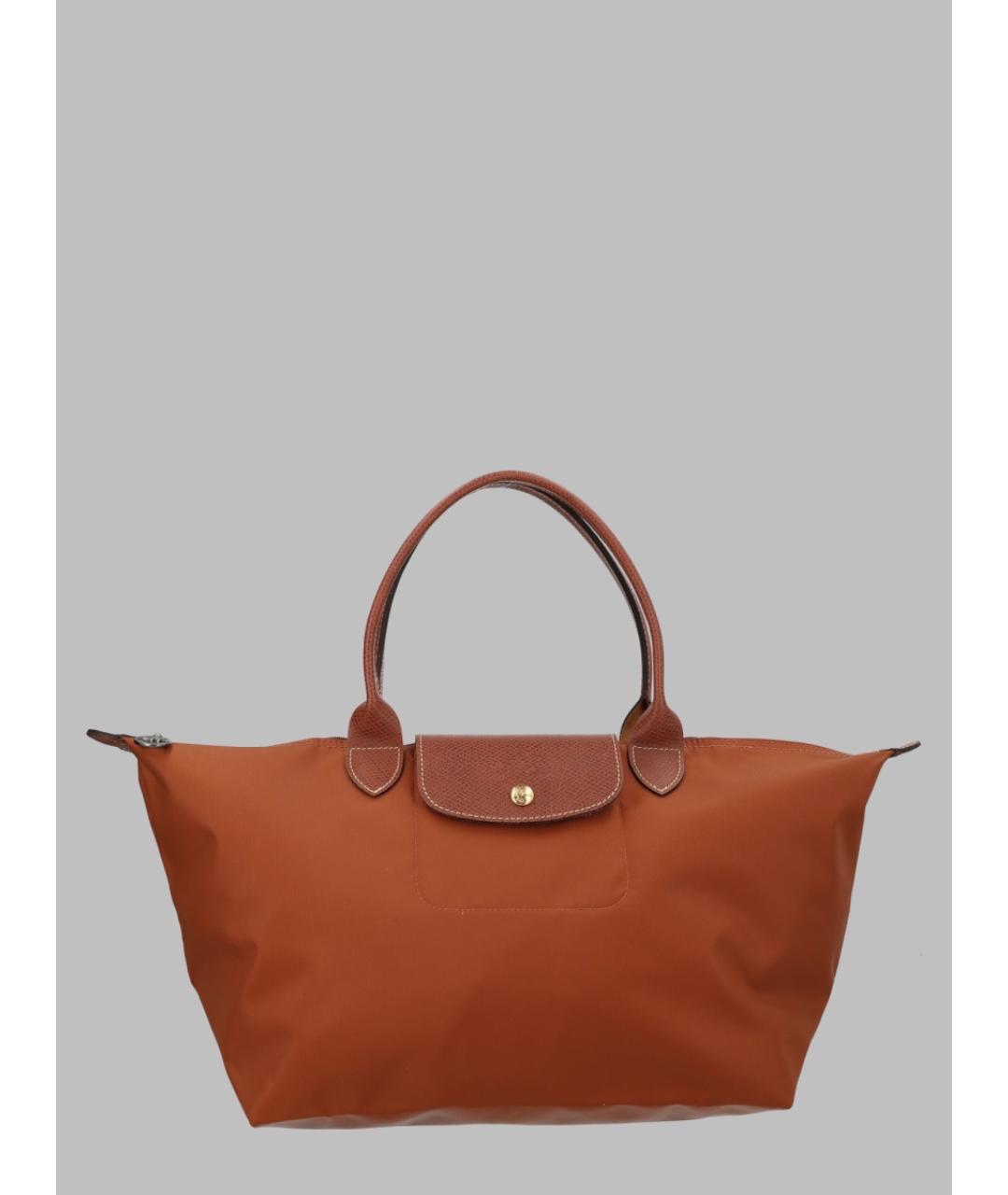 LONGCHAMP Коричневая синтетическая сумка тоут, фото 3