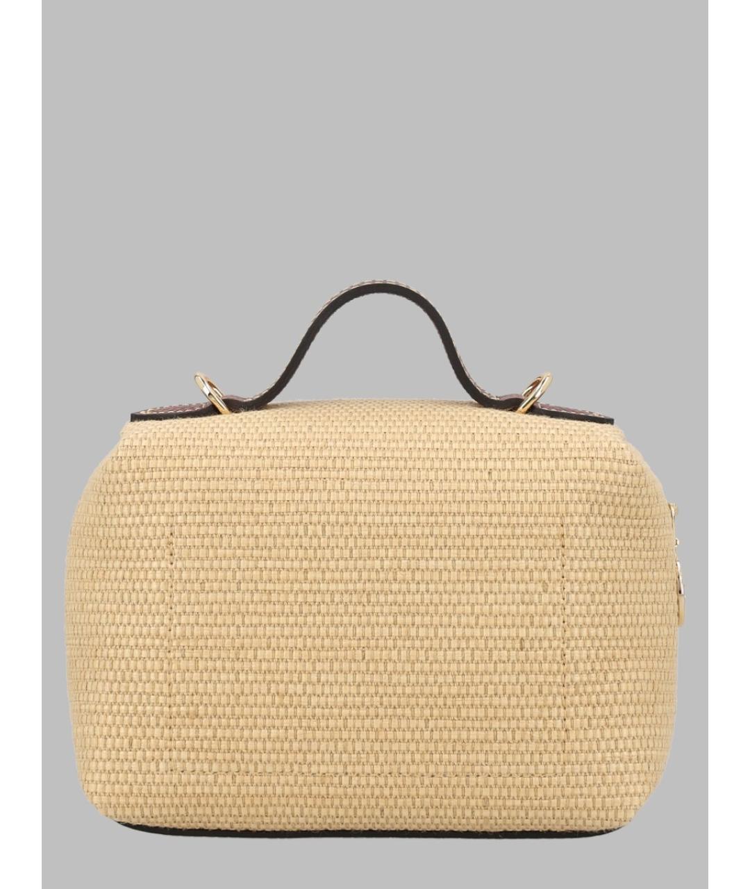 LONGCHAMP Коричневая хлопковая сумка через плечо, фото 2