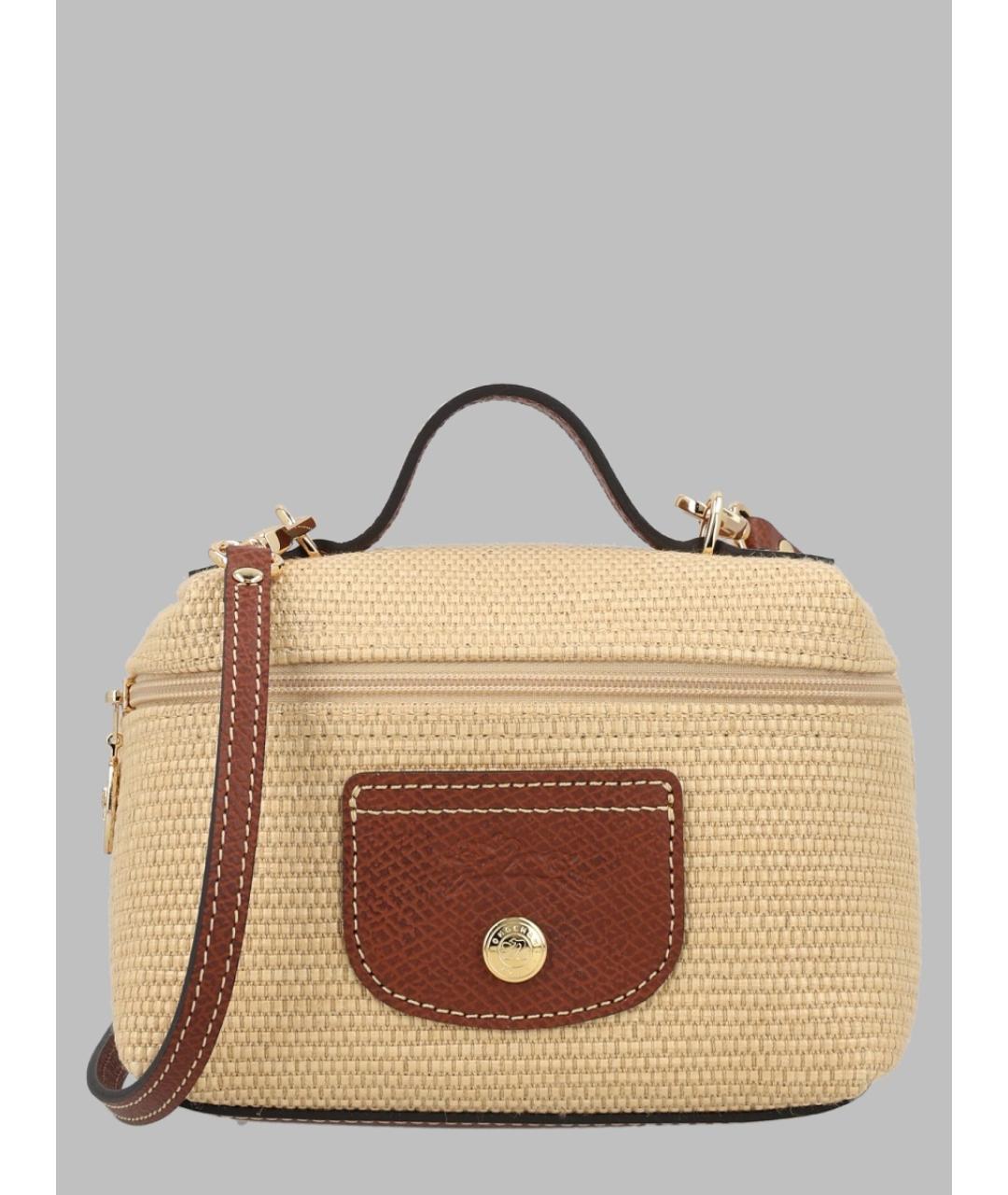 LONGCHAMP Коричневая хлопковая сумка через плечо, фото 3