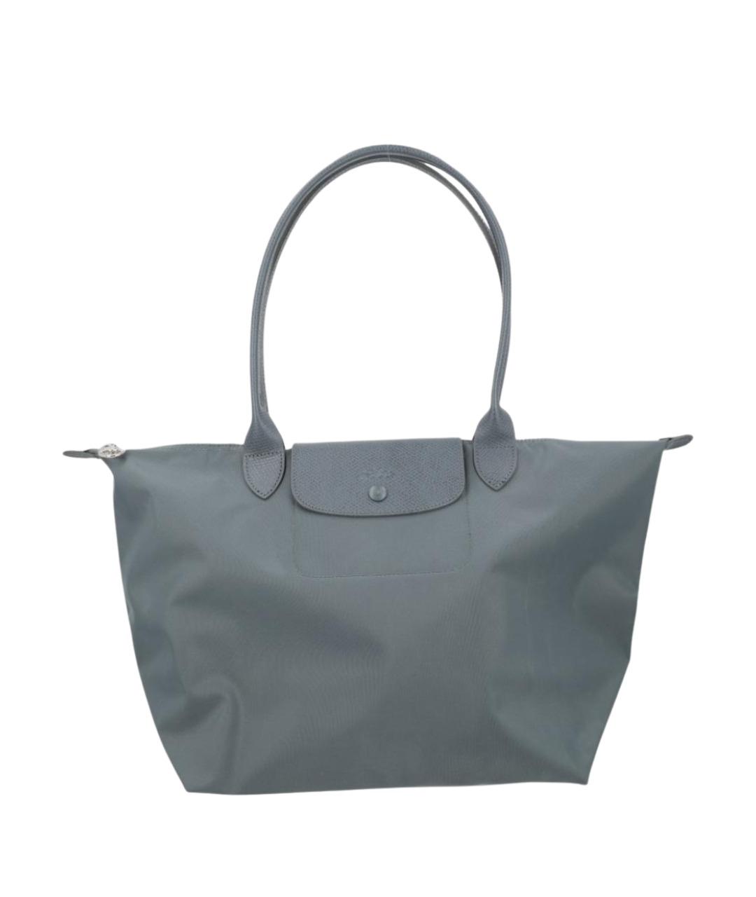LONGCHAMP Голубая синтетическая сумка тоут, фото 1
