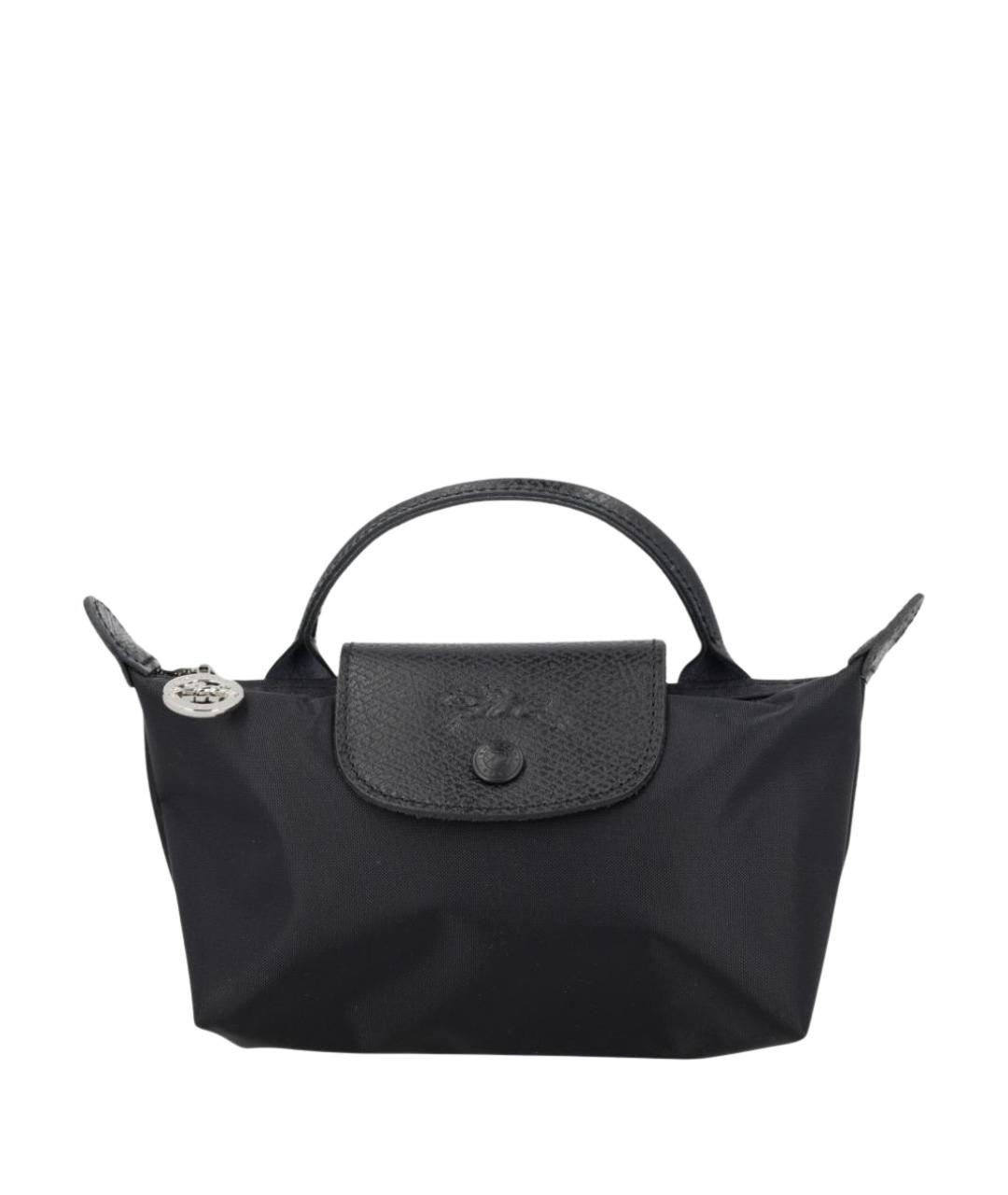LONGCHAMP Черная синтетическая сумка тоут, фото 1
