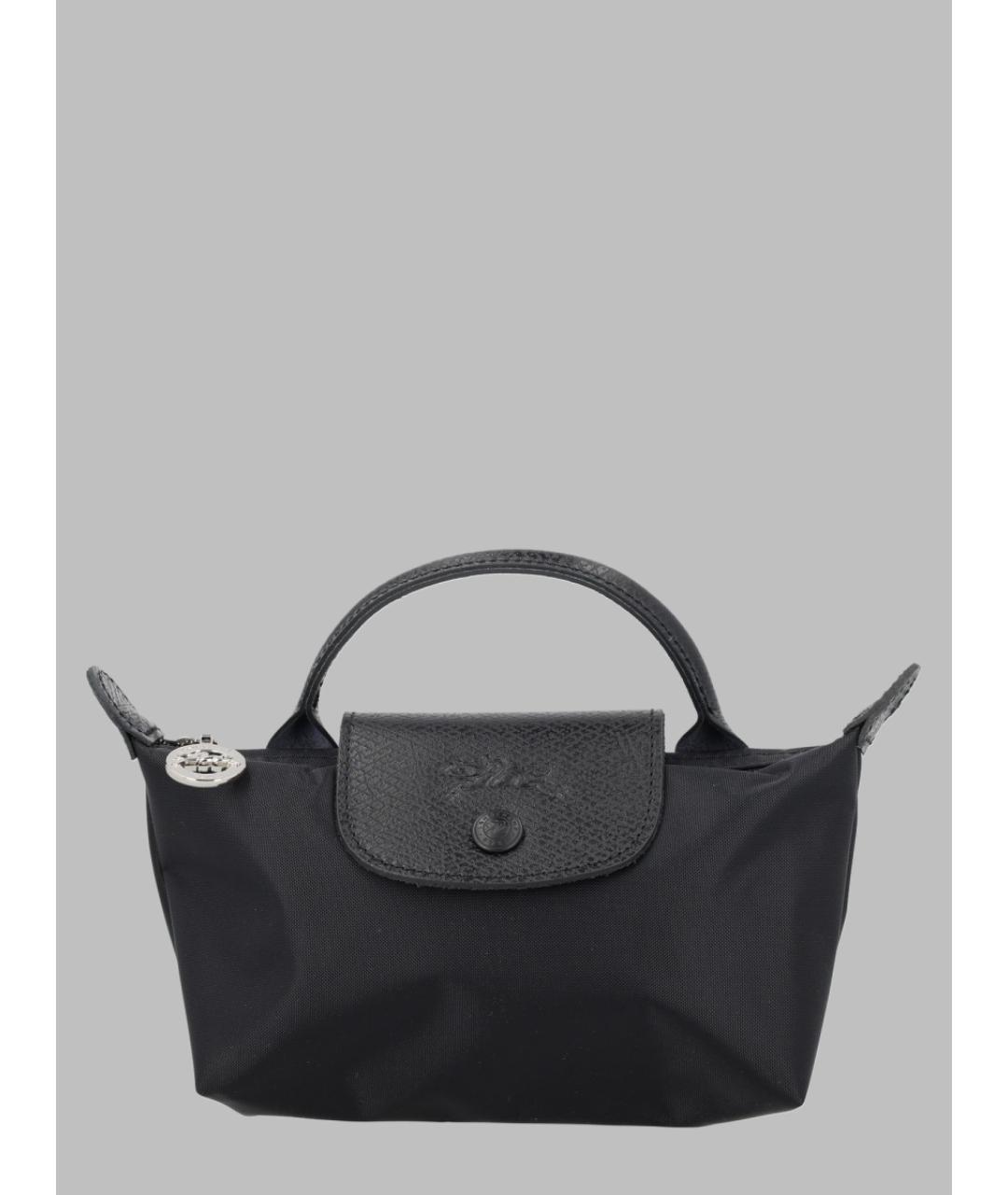 LONGCHAMP Черная синтетическая сумка тоут, фото 3