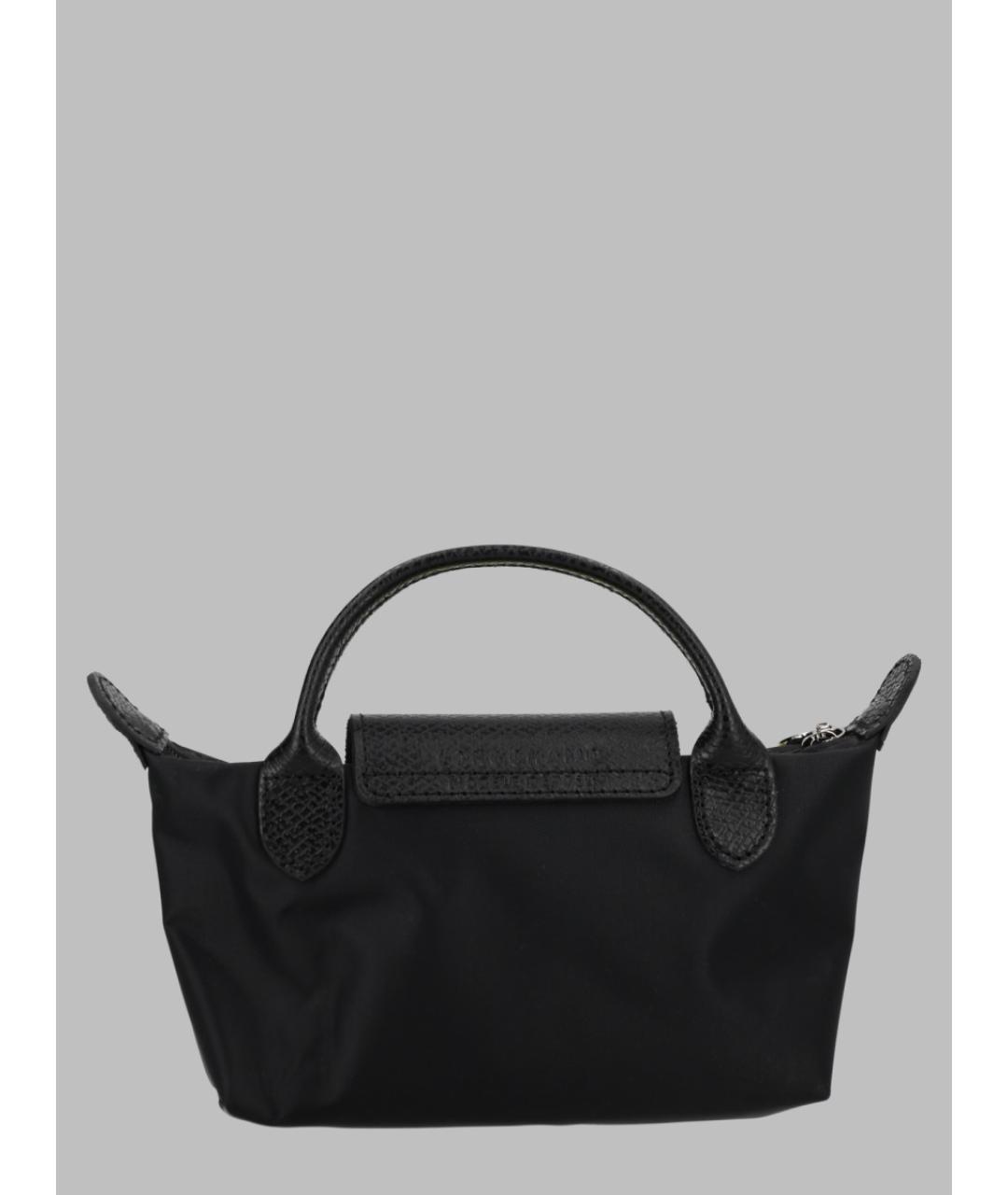 LONGCHAMP Черная синтетическая сумка тоут, фото 2