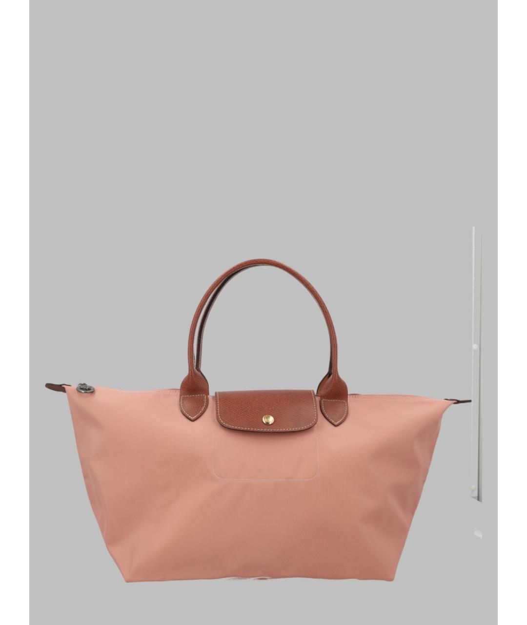 LONGCHAMP Розовая синтетическая сумка тоут, фото 3