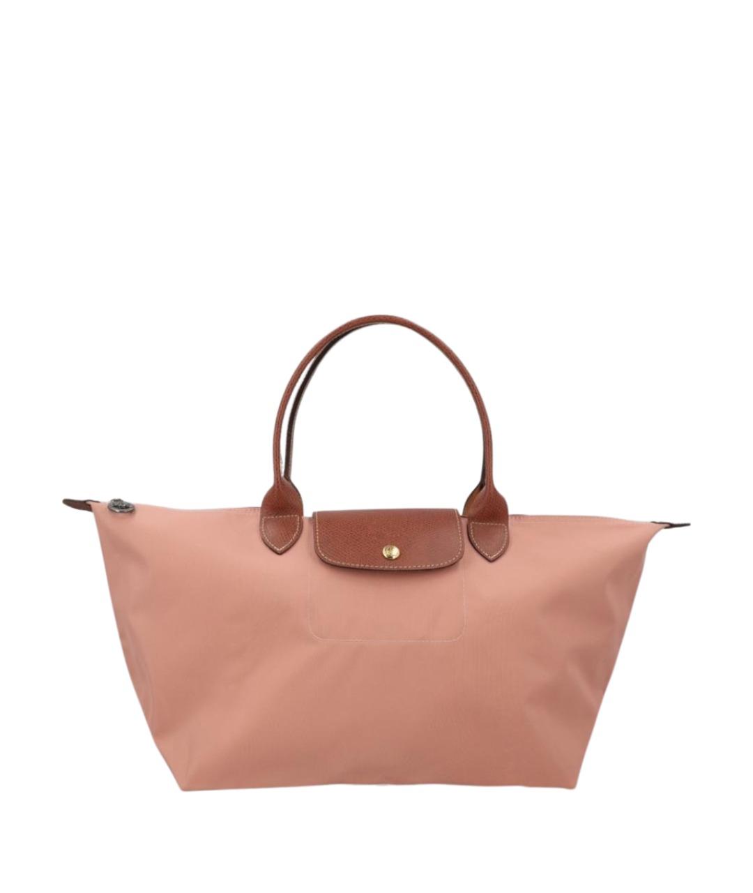 LONGCHAMP Розовая синтетическая сумка тоут, фото 1