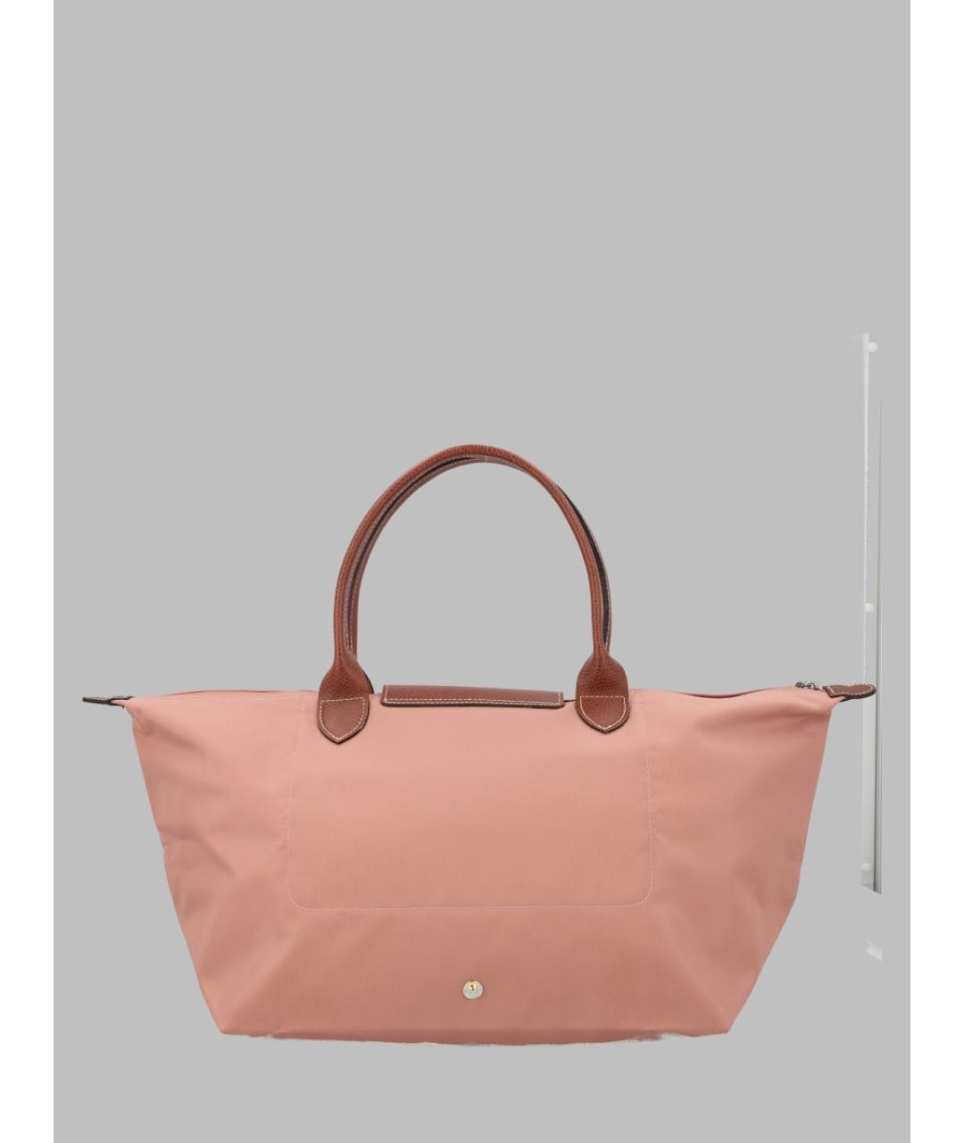 LONGCHAMP Розовая синтетическая сумка тоут, фото 2