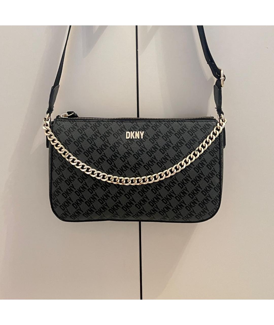 DKNY Черная сумка через плечо, фото 6