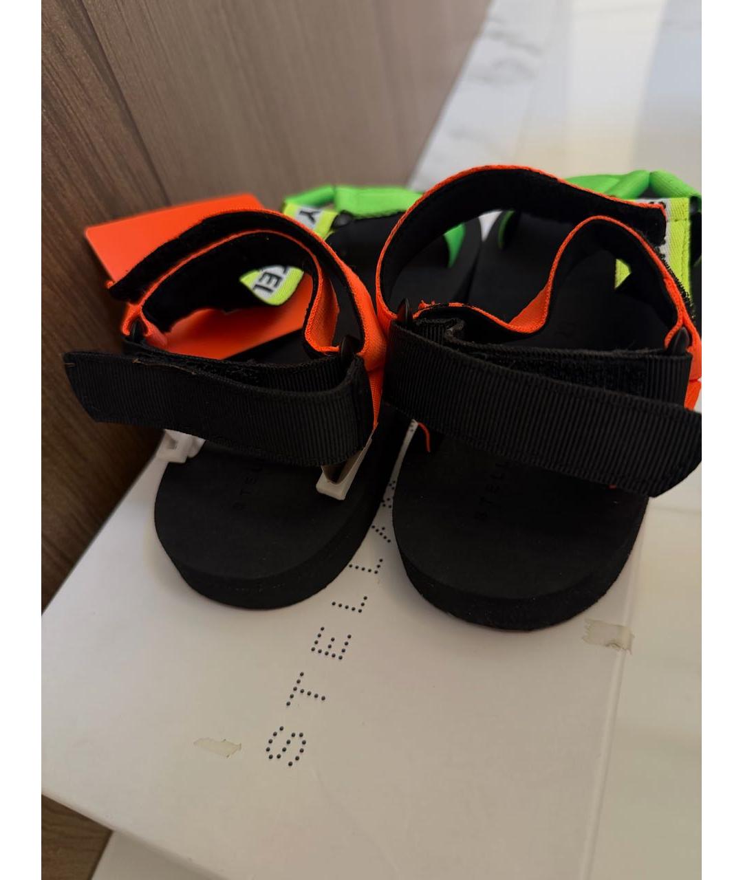 STELLA MCCARTNEY KIDS Оранжевые неопреновые сандалии и шлепанцы, фото 4