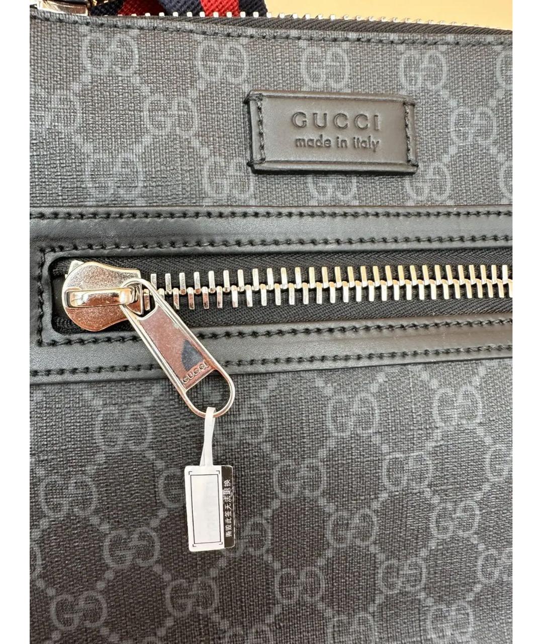 GUCCI Антрацитовая сумка на плечо, фото 7