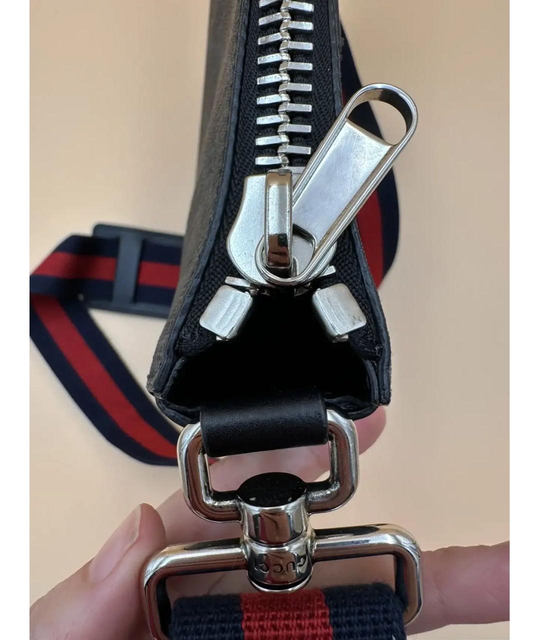 GUCCI Антрацитовая сумка на плечо, фото 4