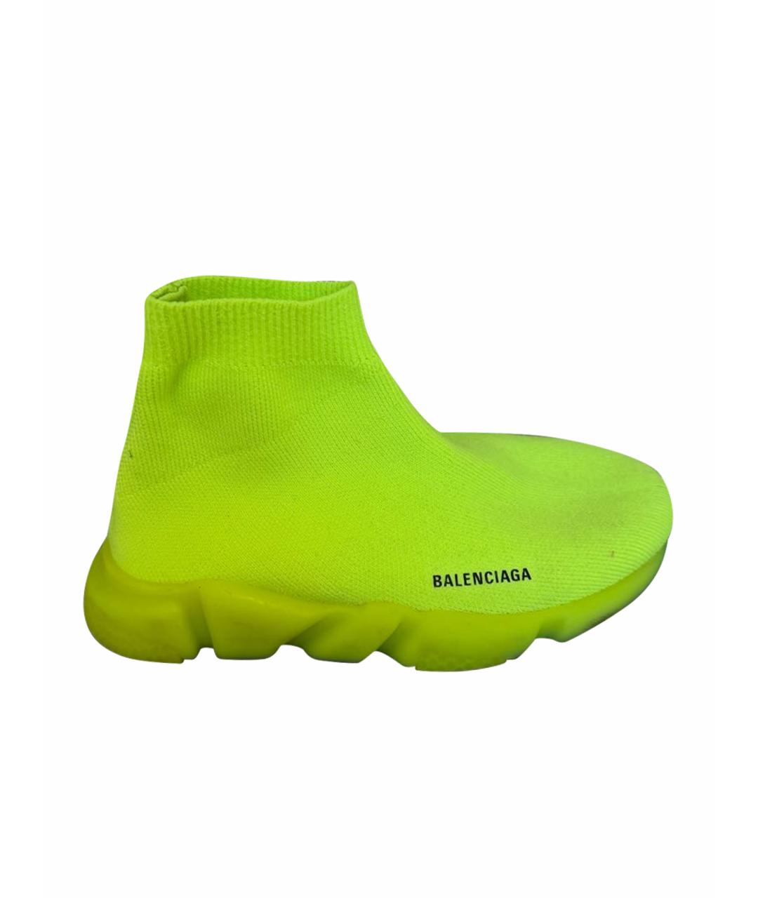 BALENCIAGA Салатовые кеды, фото 1
