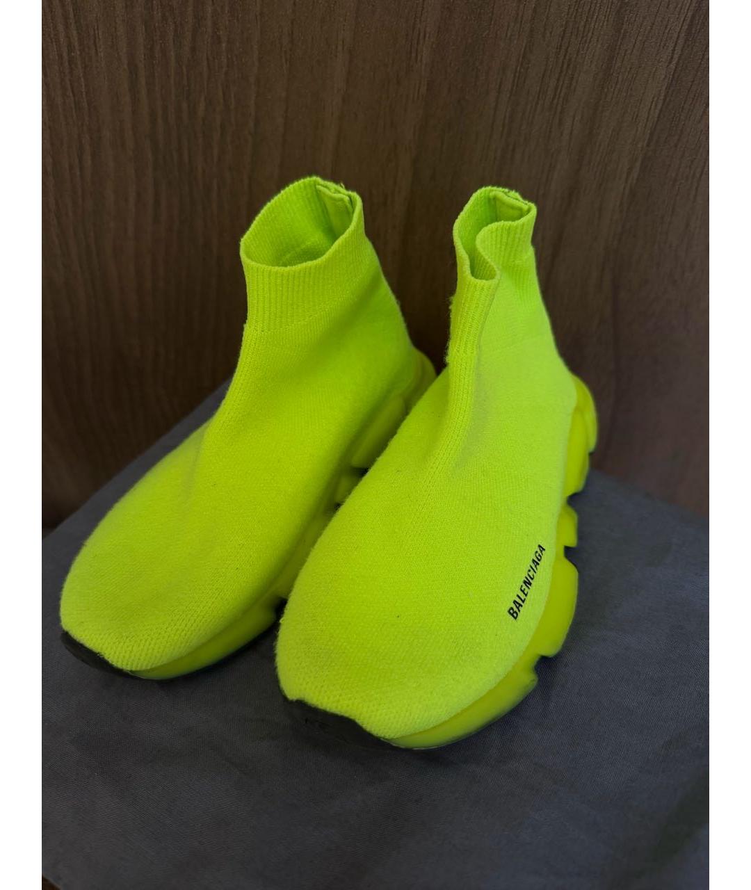 BALENCIAGA Салатовые кеды, фото 2