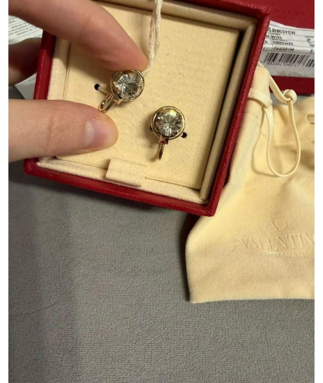 VALENTINO Золотые серьги, фото 3