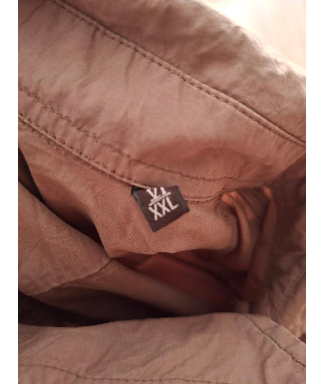 ZEGNA Бордовая хлопковая кэжуал рубашка, фото 3