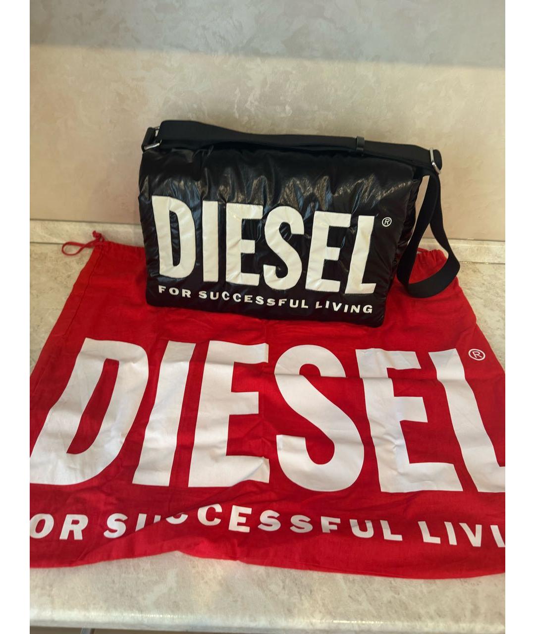 DIESEL Черная сумка через плечо, фото 3