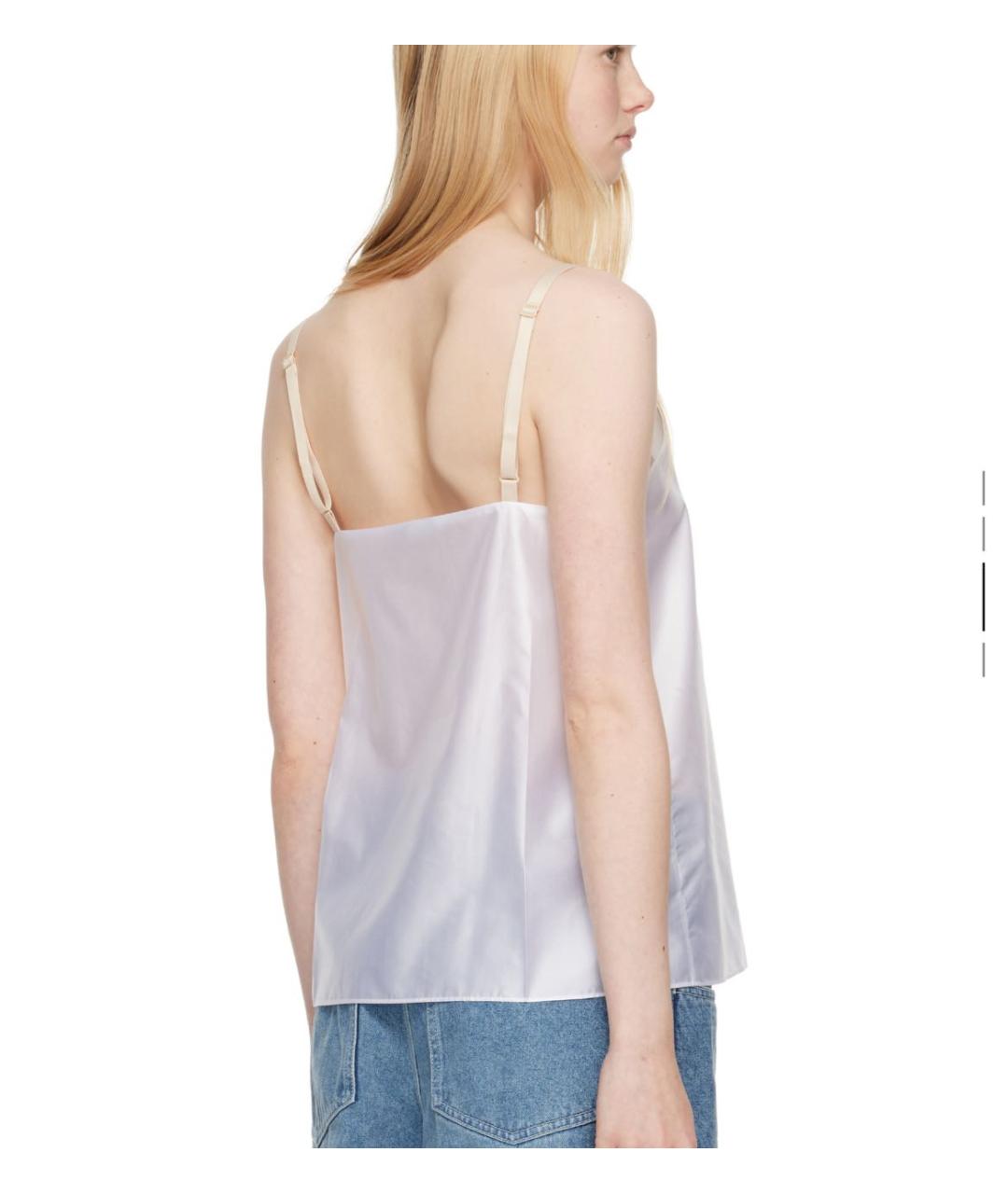 Carven Белая шелковая блузы, фото 4