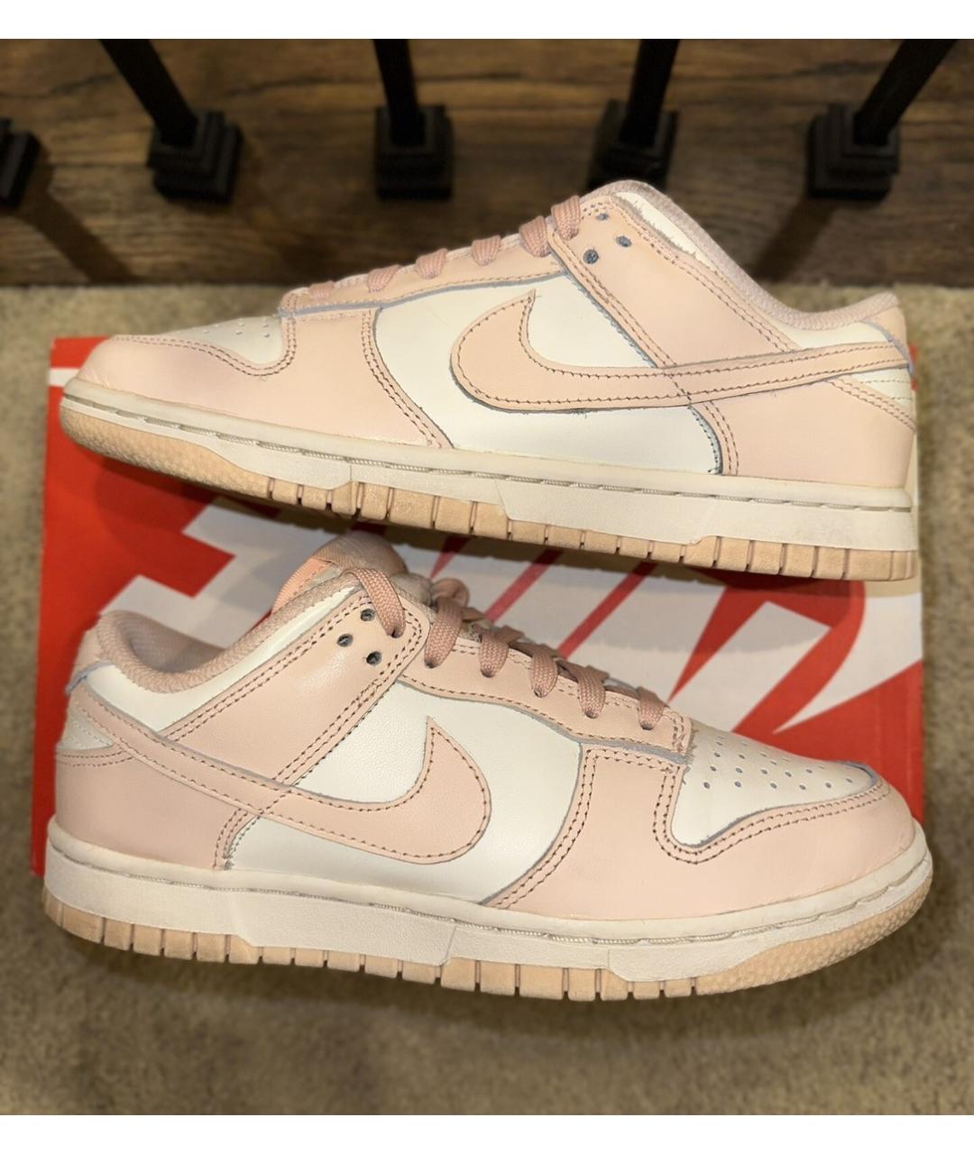 NIKE Розовые кожаные кроссовки, фото 4