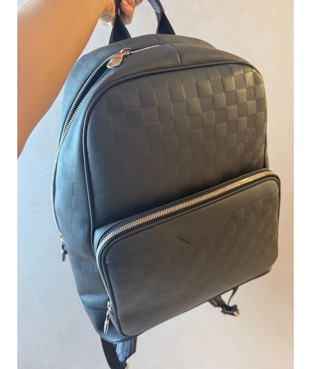 LOUIS VUITTON Черный кожаный рюкзак, фото 3