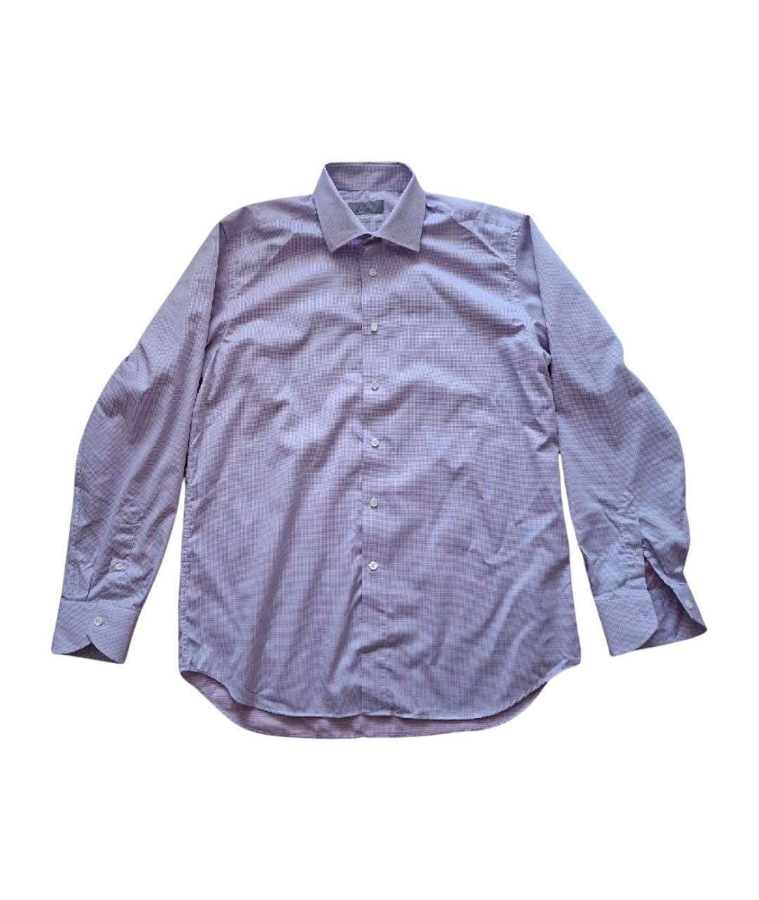 CANALI Розовая хлопковая классическая рубашка, фото 1