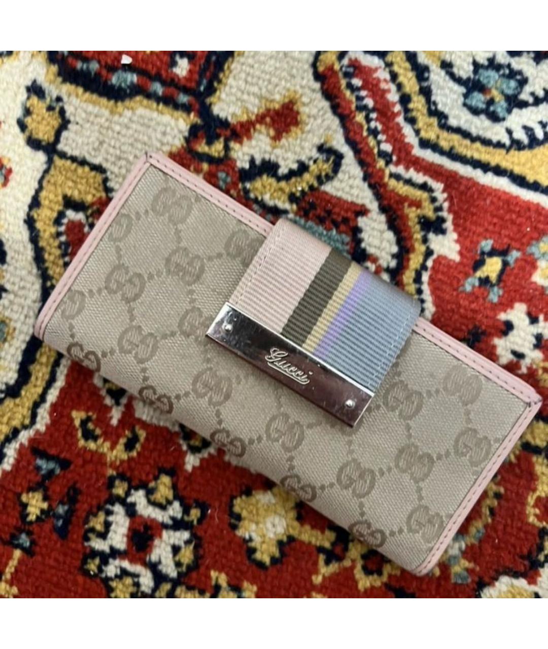 GUCCI Бежевый кошелек, фото 4