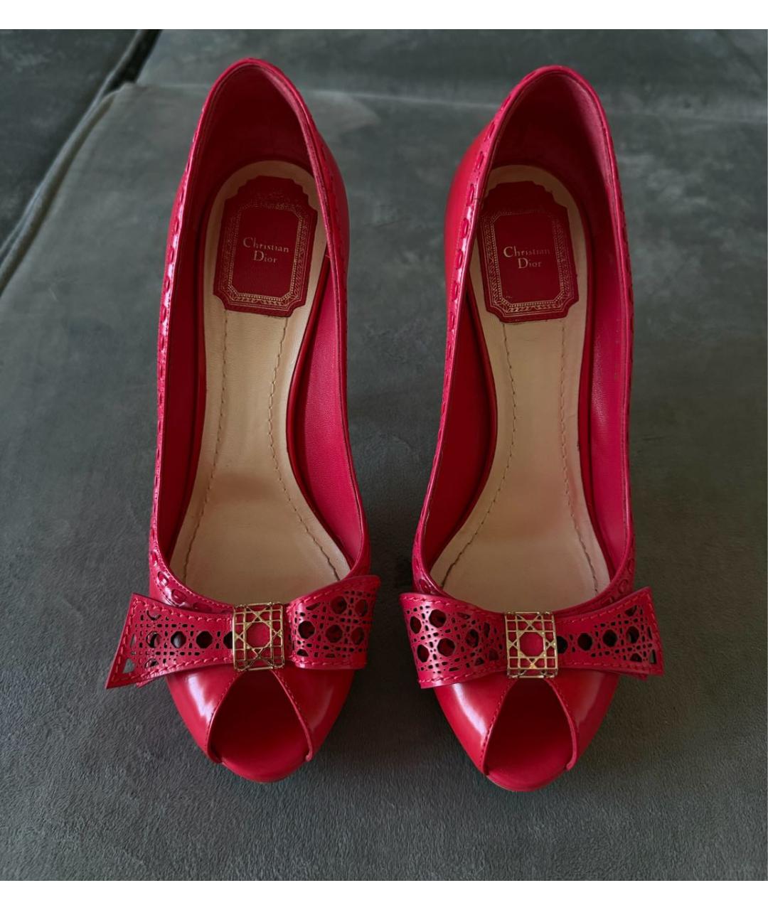 CHRISTIAN DIOR Розовые кожаные туфли, фото 2