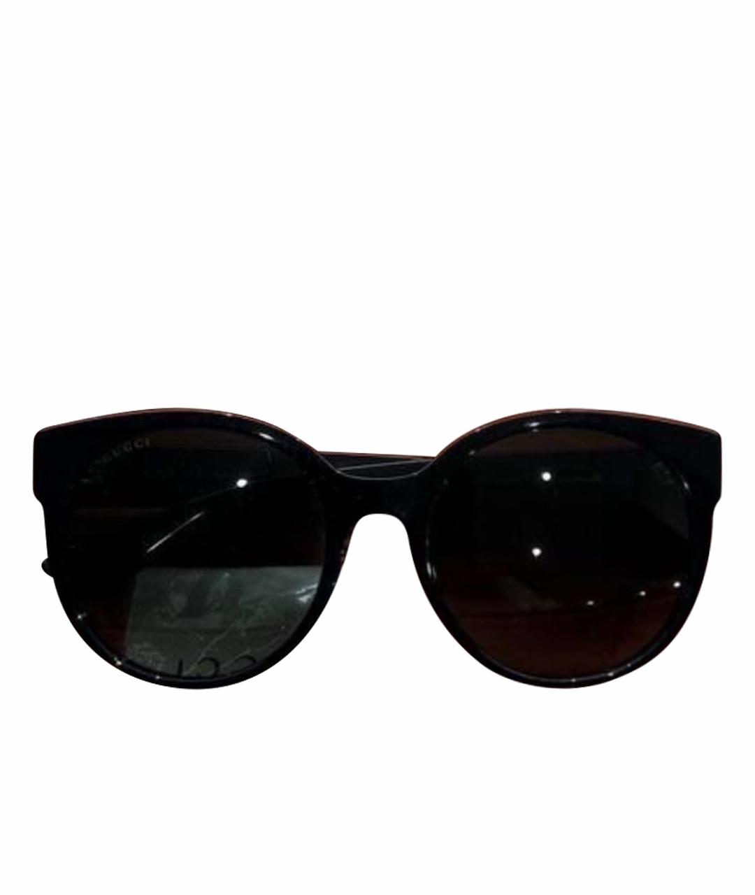 GUCCI Черные пластиковые солнцезащитные очки, фото 1