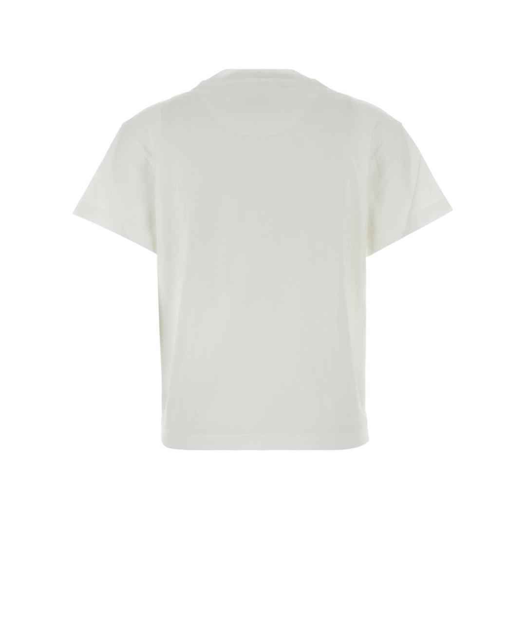 JIL SANDER Белая хлопковая футболка, фото 2