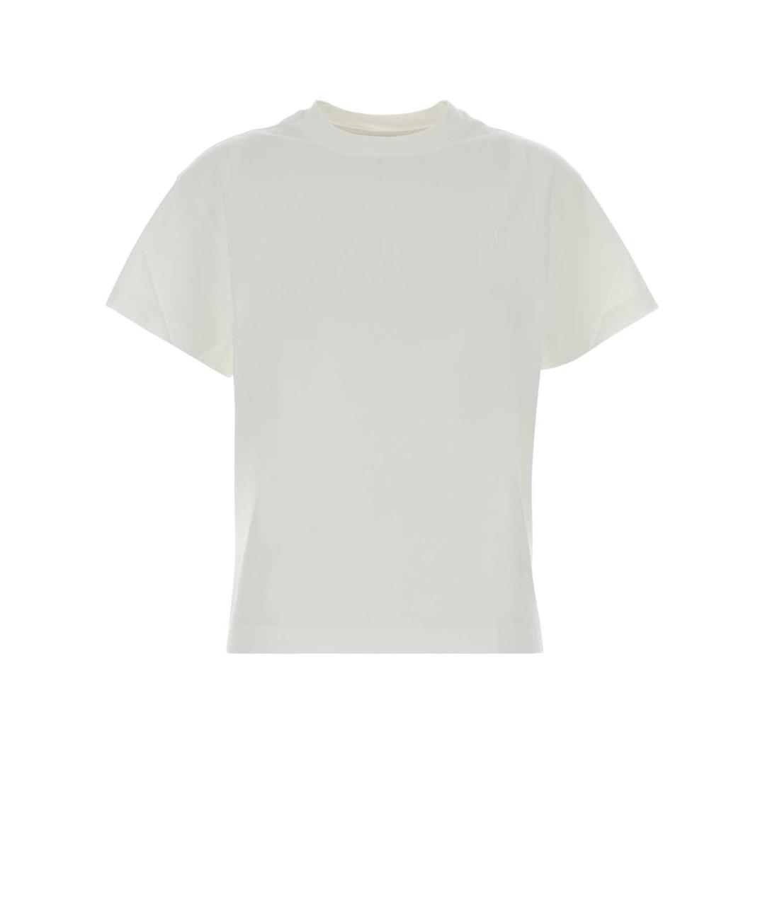 JIL SANDER Белая хлопковая футболка, фото 1