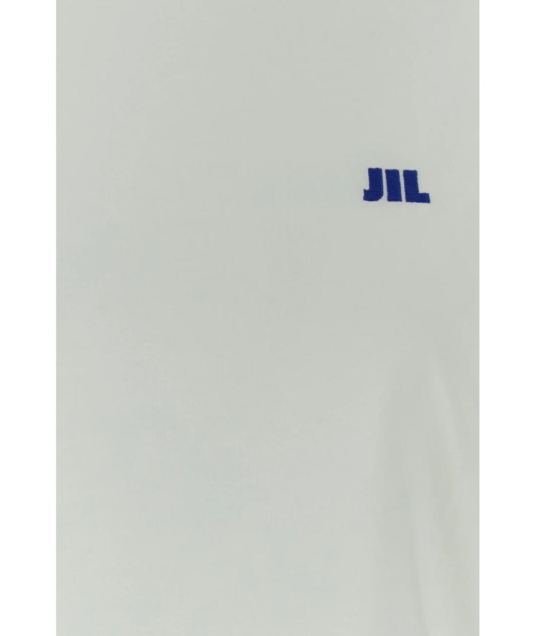 JIL SANDER Белая хлопковая футболка, фото 3