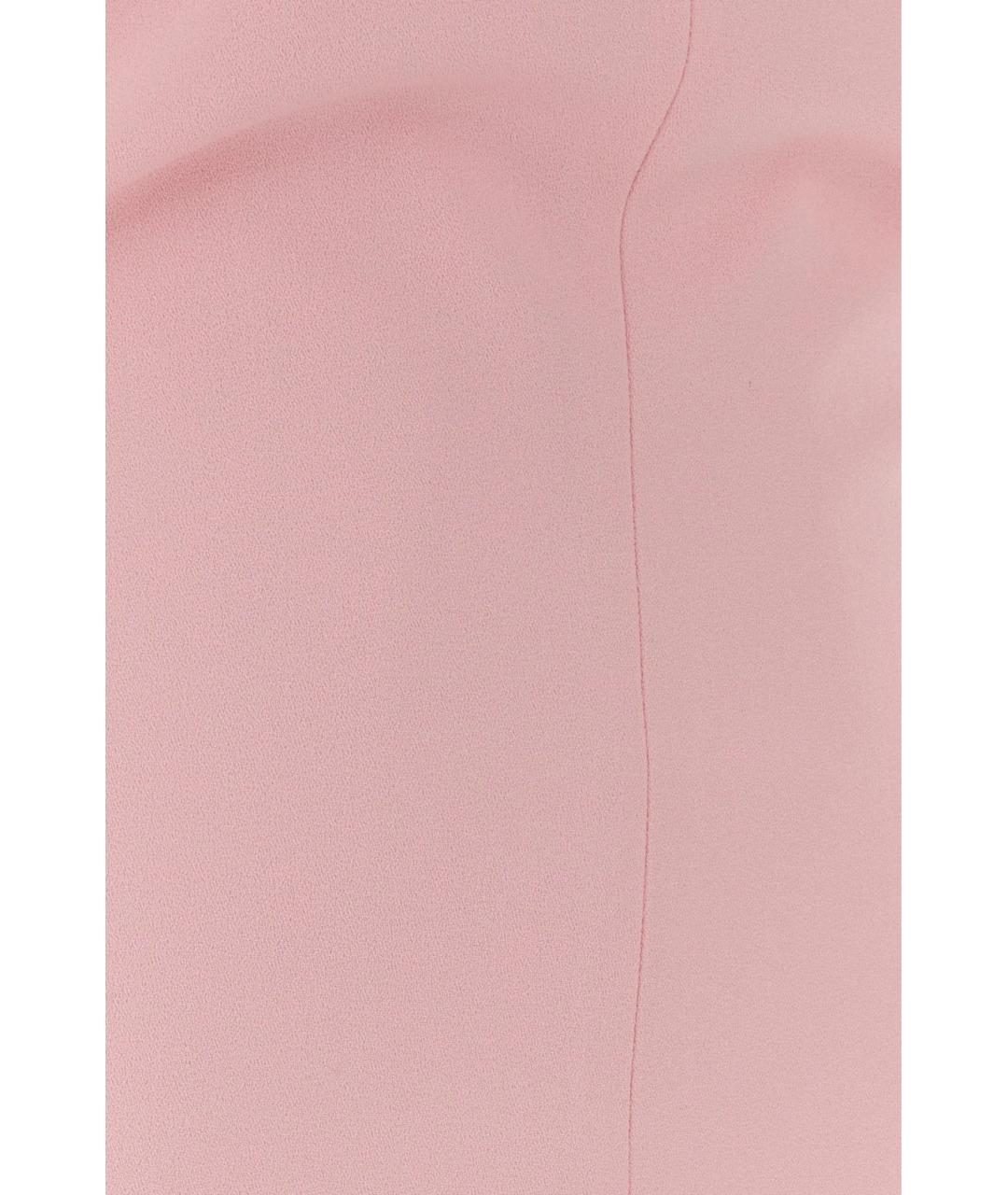 JIL SANDER Розовое шерстяное повседневное платье, фото 3