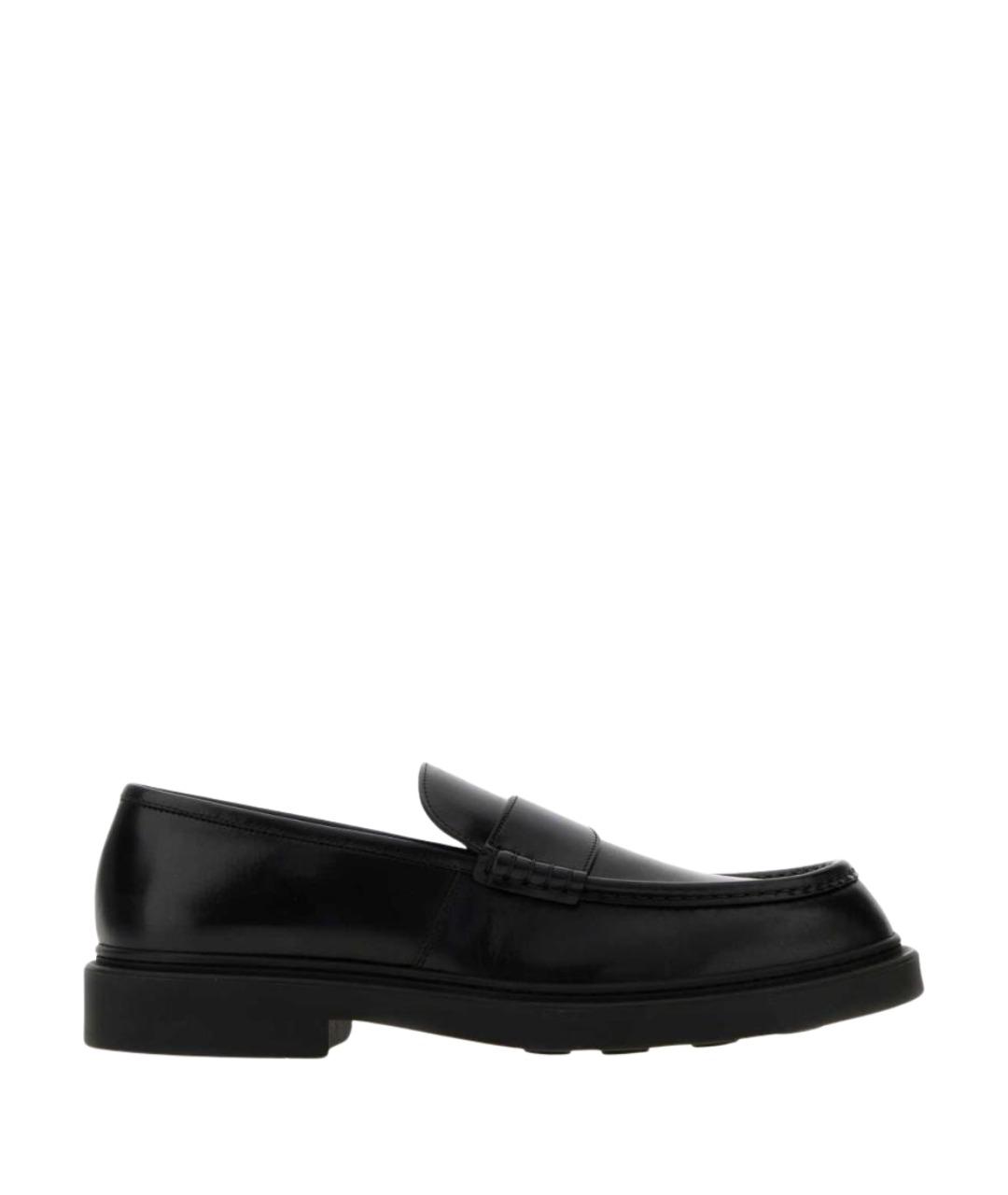 JIL SANDER Черные кожаные лоферы, фото 3