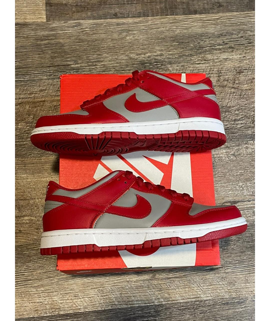 NIKE Красные кожаные кроссовки, фото 3