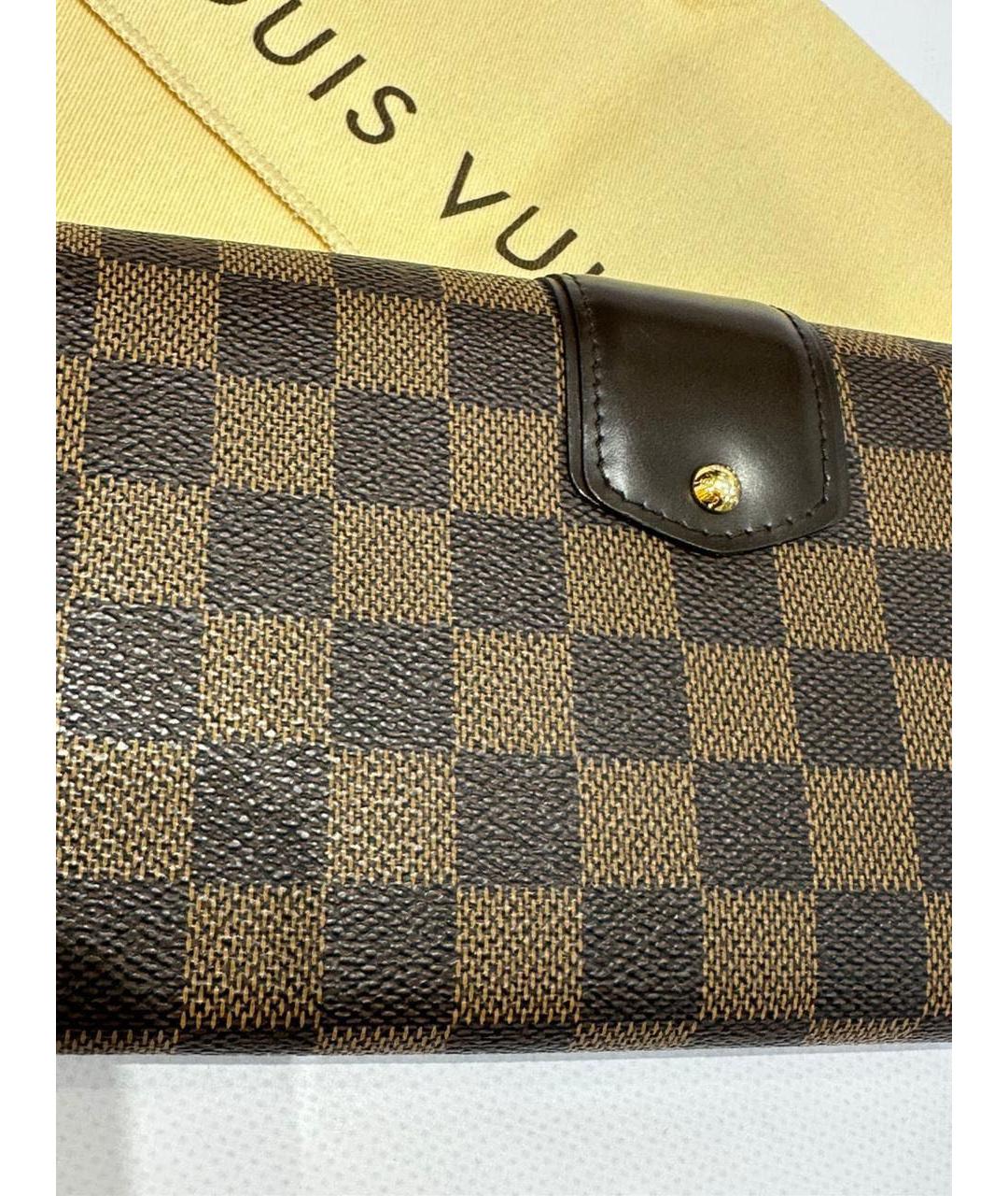 LOUIS VUITTON Коричневый кошелек, фото 7