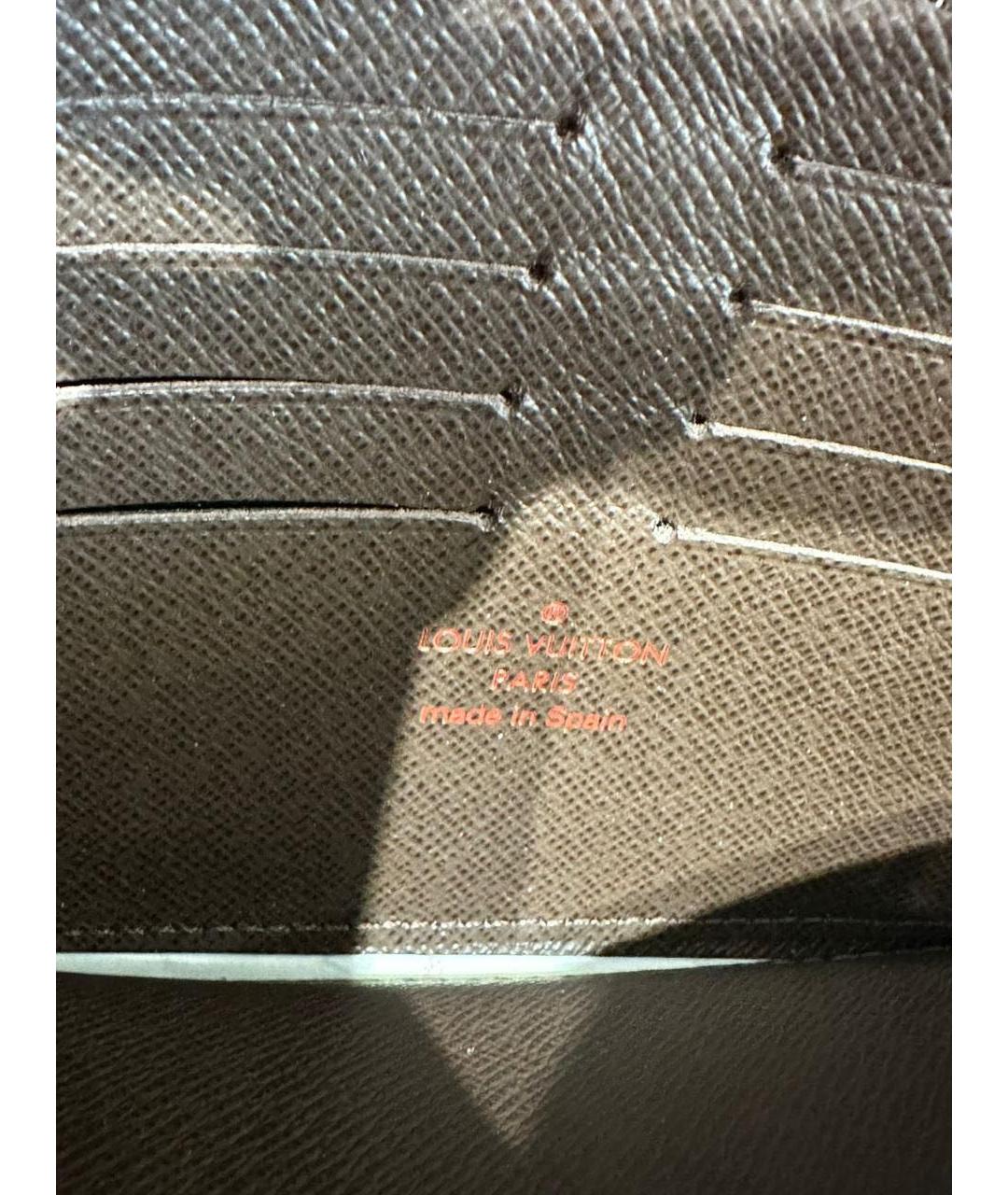 LOUIS VUITTON Коричневый кошелек, фото 4