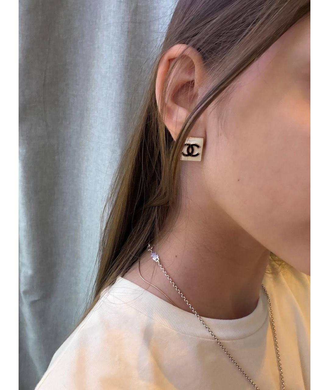 CHANEL Розовые серьги, фото 6