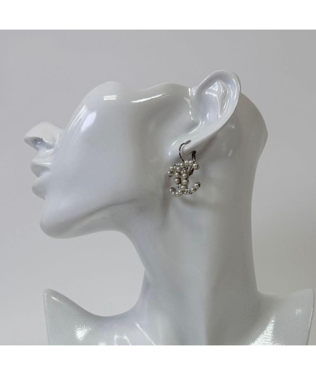 CHANEL Серебряные серьги, фото 4