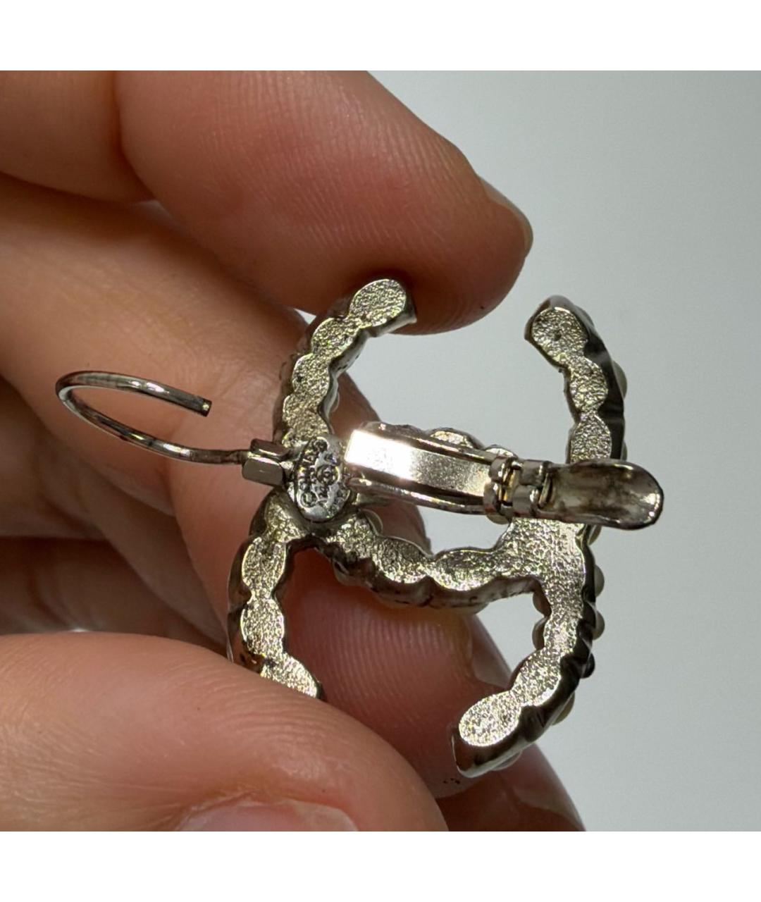 CHANEL Серебряные серьги, фото 3