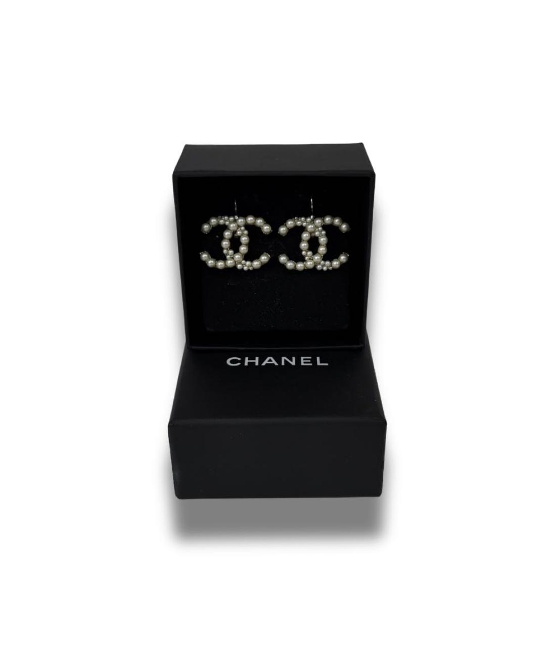 CHANEL Серебряные серьги, фото 5