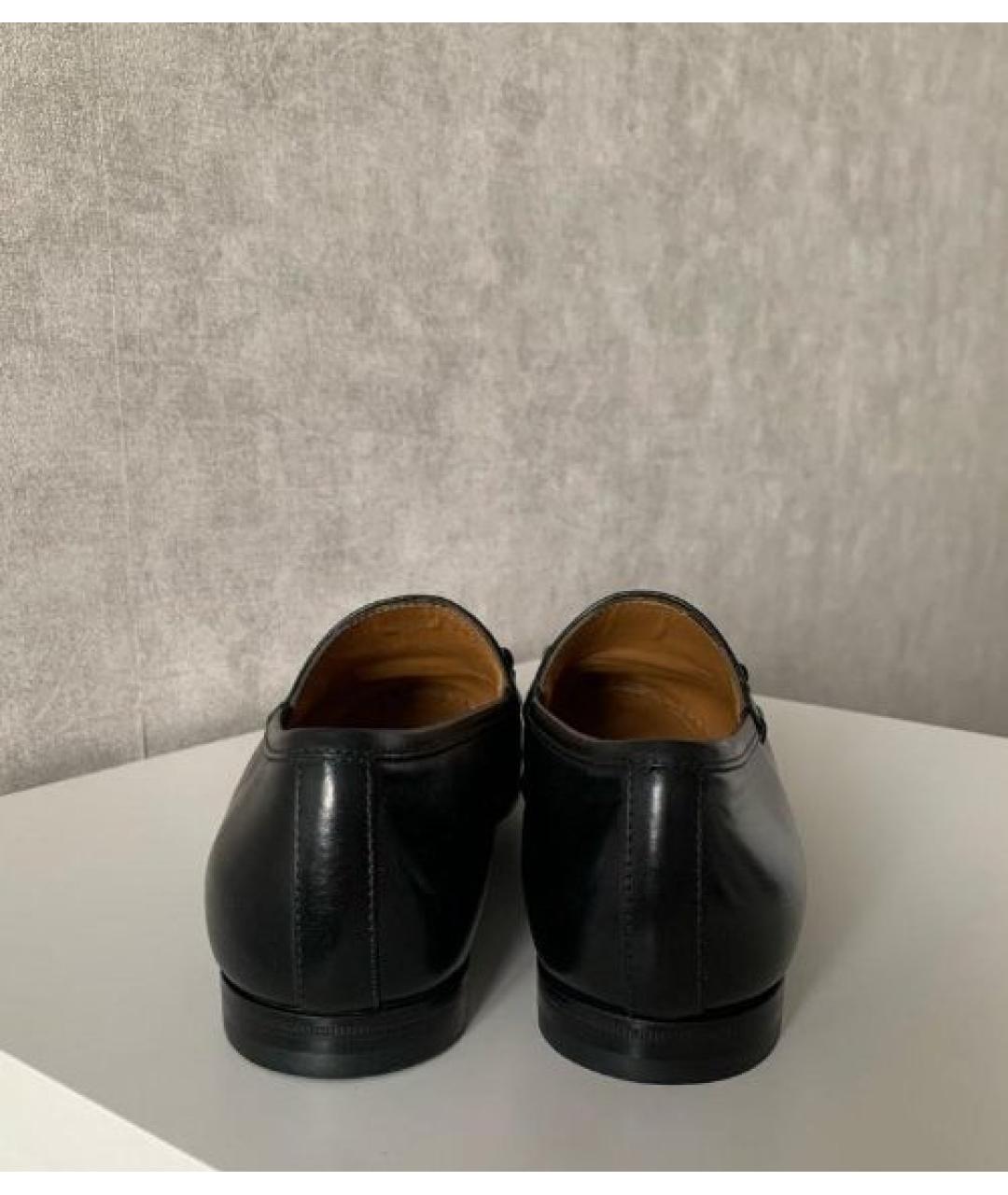 GUCCI Черные кожаные лоферы, фото 3