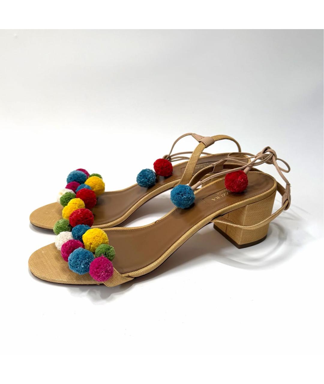 AQUAZZURA Мульти босоножки, фото 6