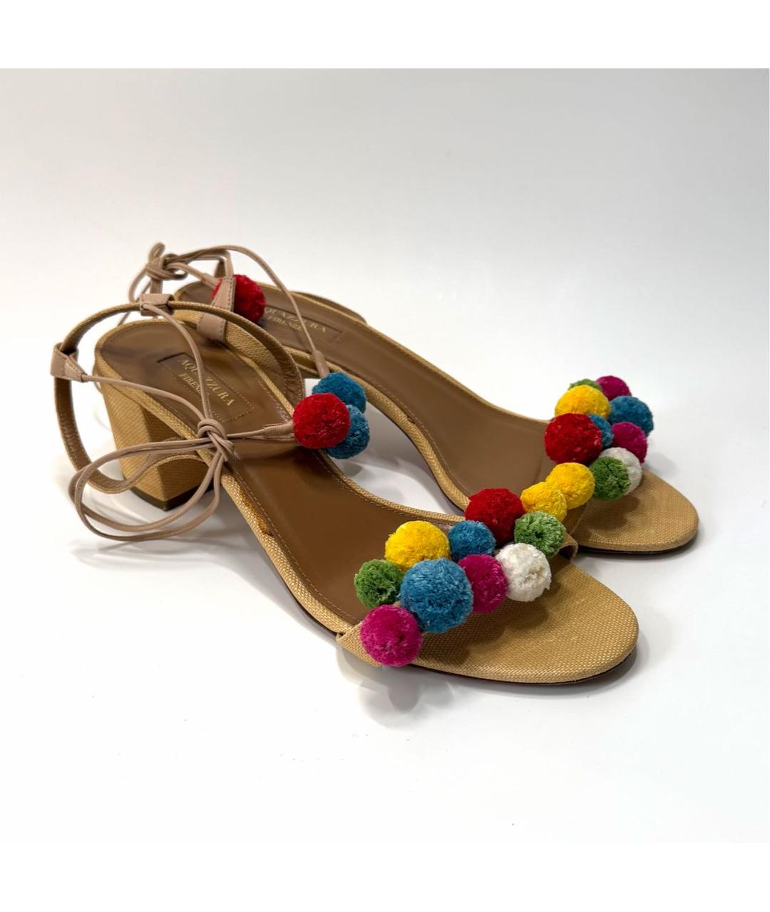 AQUAZZURA Мульти босоножки, фото 2