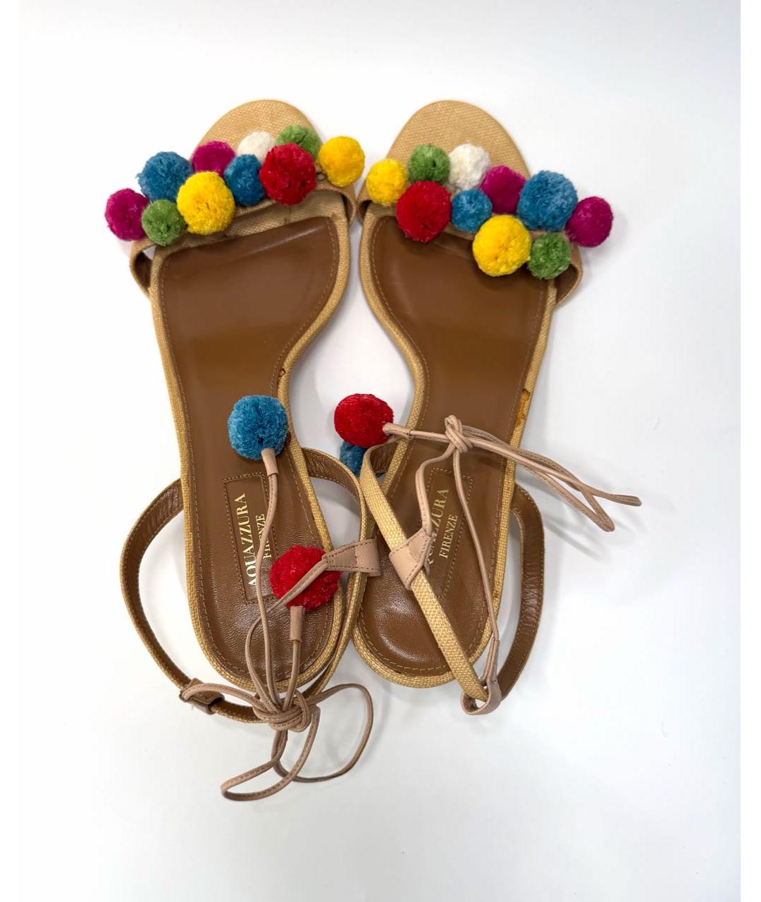 AQUAZZURA Мульти босоножки, фото 5
