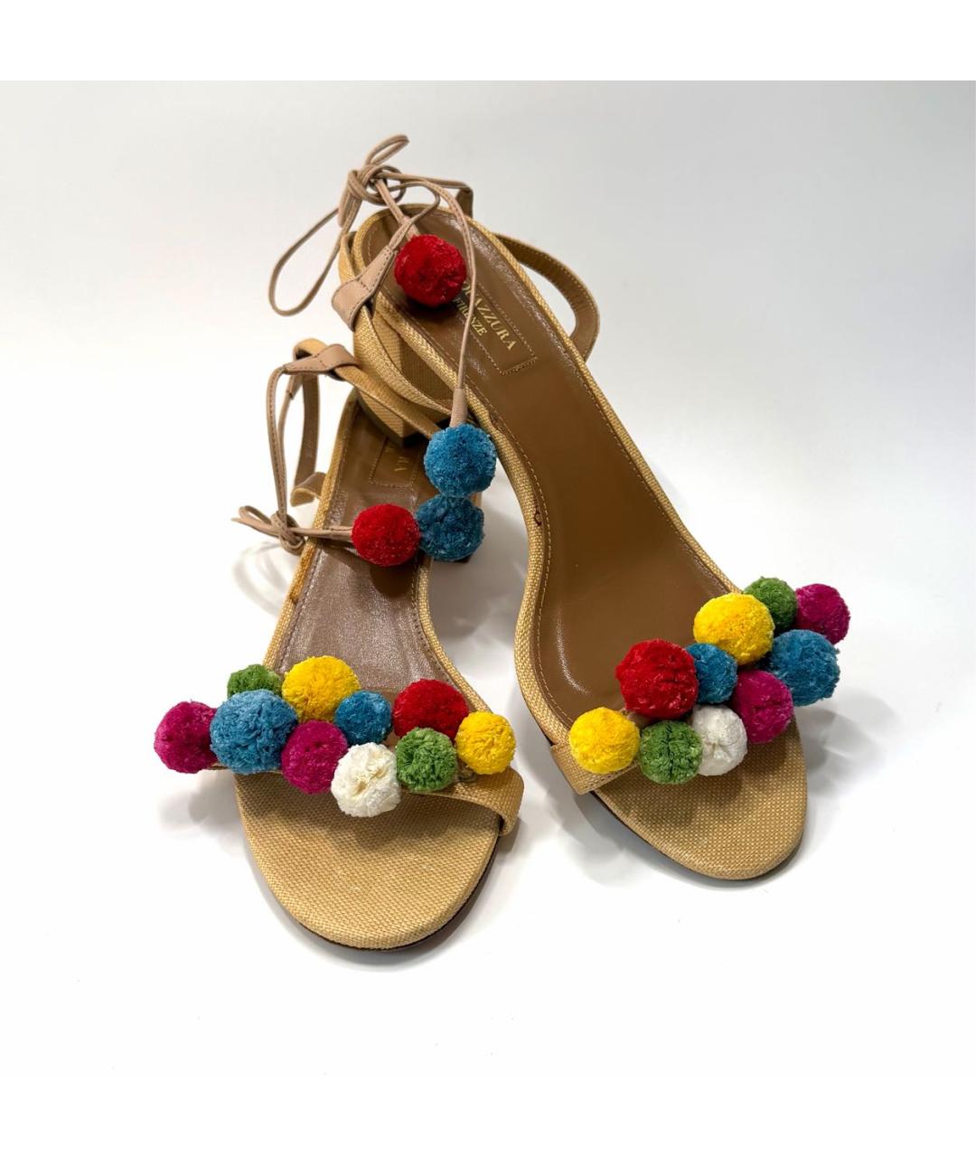 AQUAZZURA Мульти босоножки, фото 7