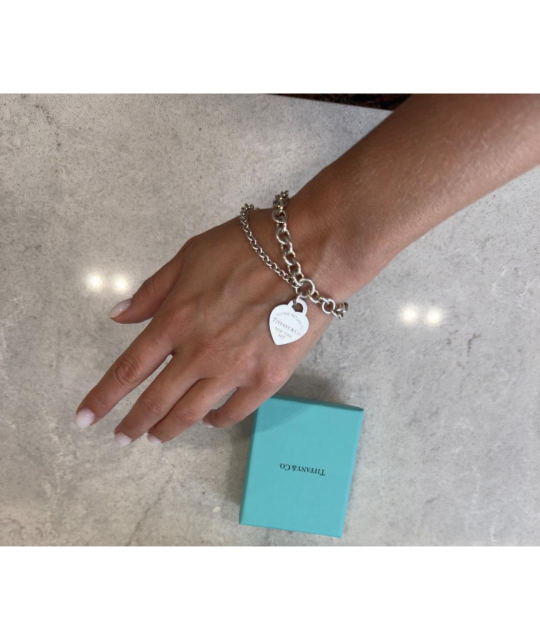 TIFFANY&CO Серебряный серебряный браслет, фото 6