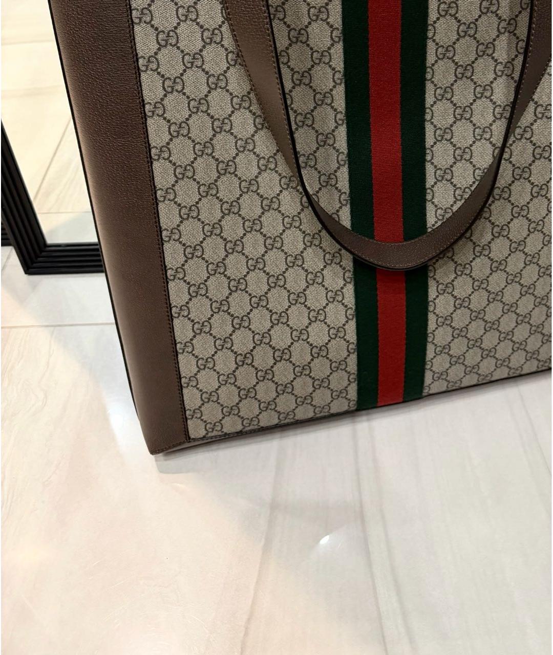GUCCI Бежевая сумка тоут, фото 2