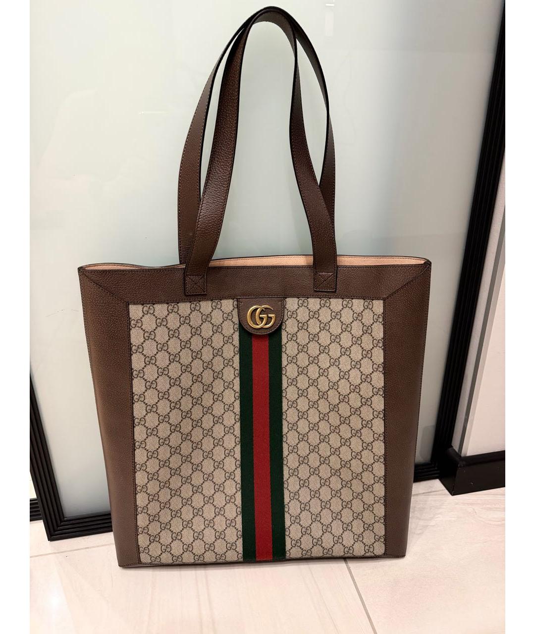 GUCCI Бежевая сумка тоут, фото 5