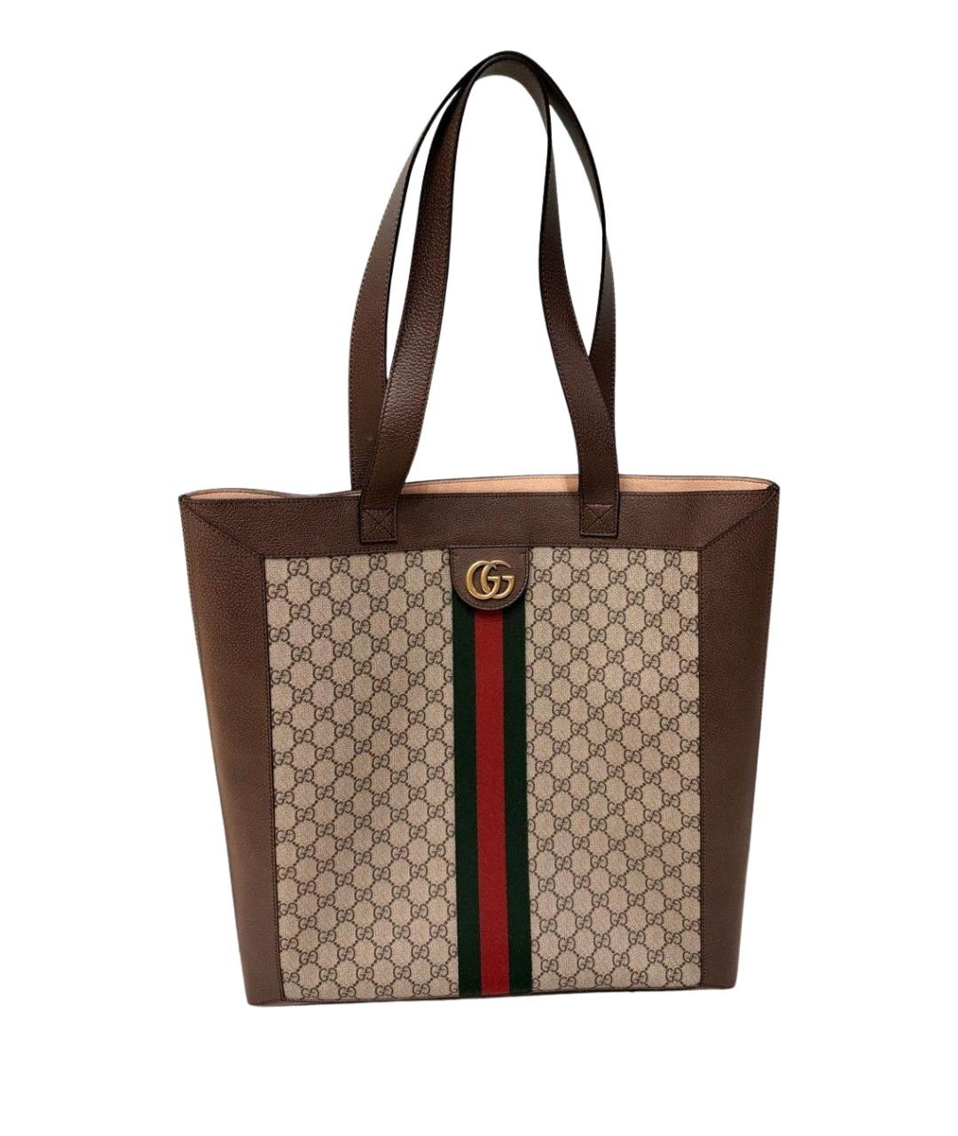 GUCCI Бежевая сумка тоут, фото 1