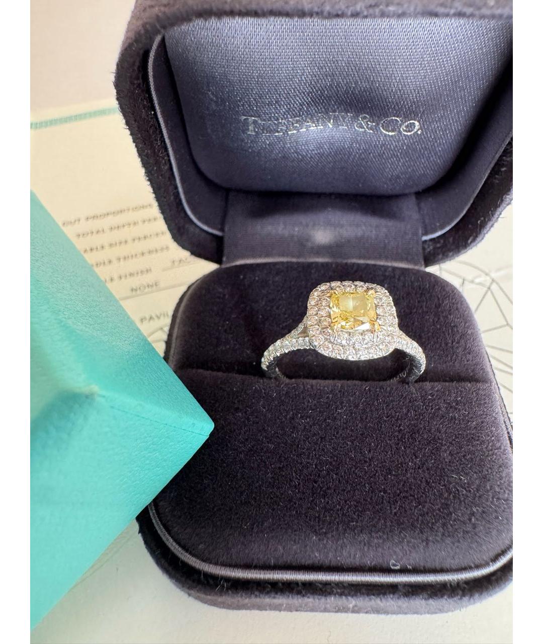 TIFFANY&CO Серебряное платиновое кольцо, фото 2