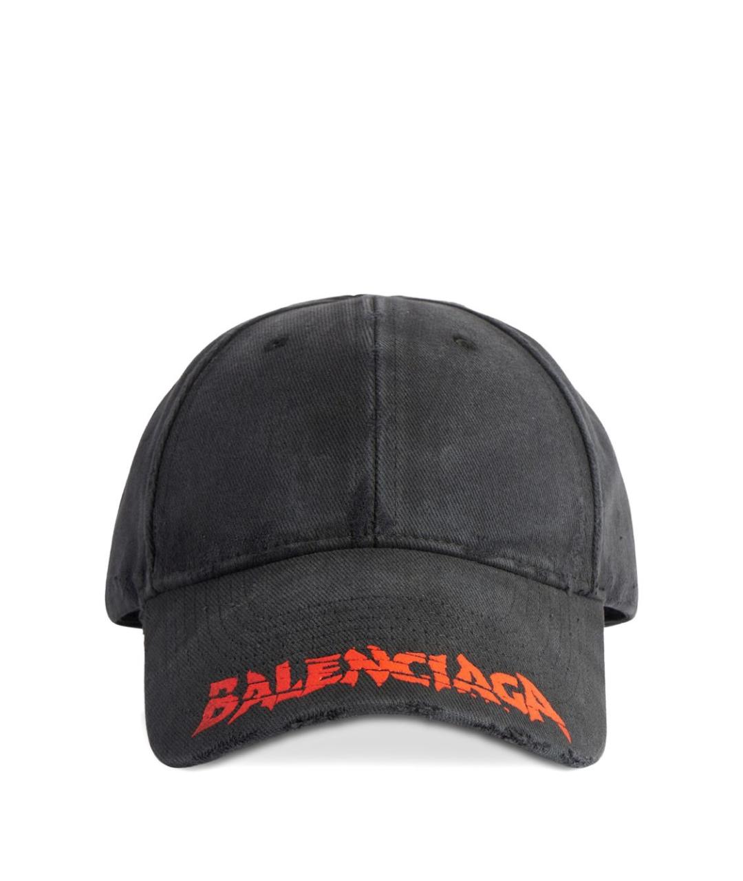 BALENCIAGA Черная хлопковая кепка/бейсболка, фото 1