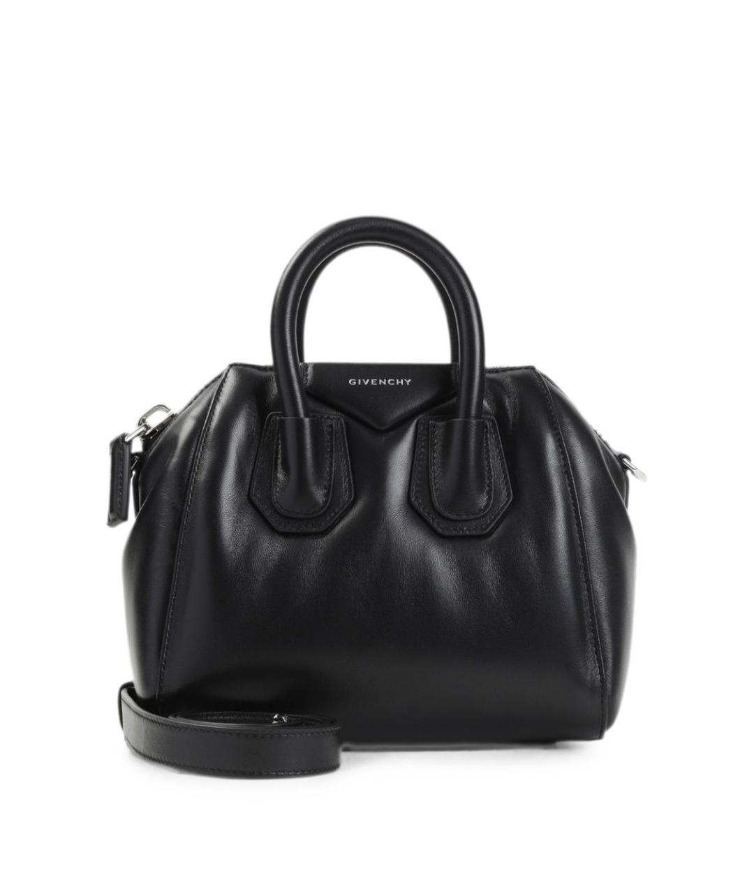 GIVENCHY Черная кожаная сумка тоут, фото 1